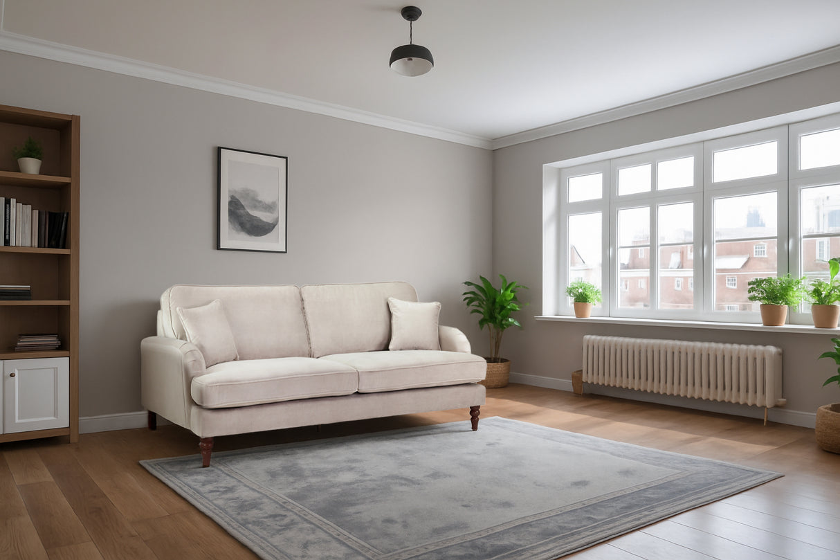 Rupert 4 Seat Plush Velvet Beige