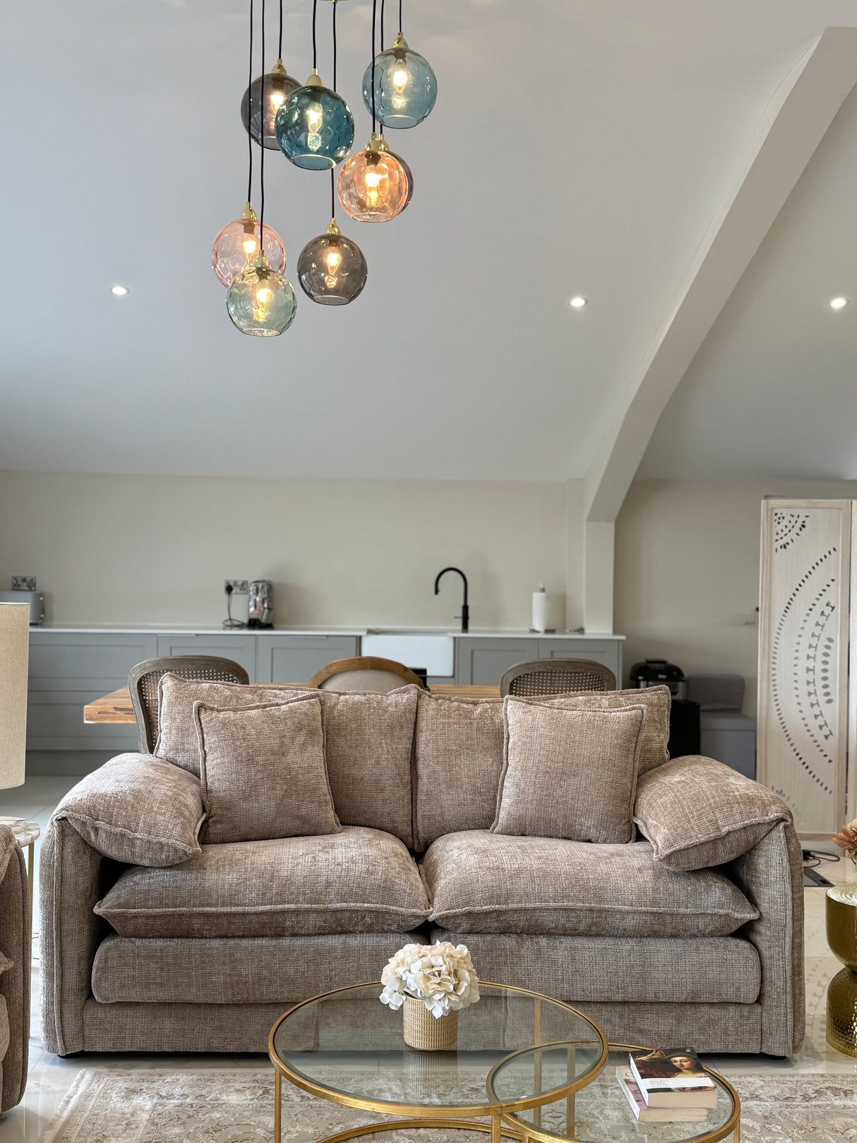 Samantha 3 and 2 Seat Sofa Bundle Deal (Available in Beige, Grey, Black or Green)