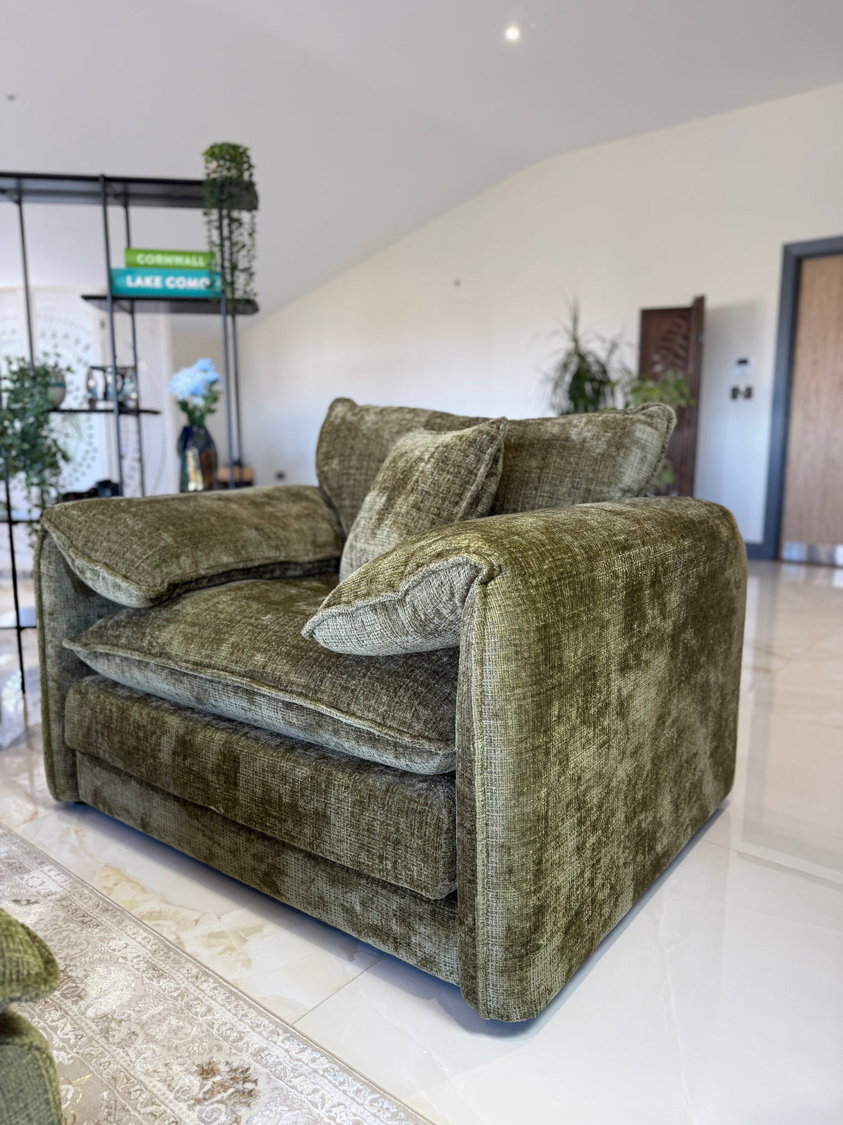 Samantha Armchair Sofa (Available in Beige, Grey, Black or Green)