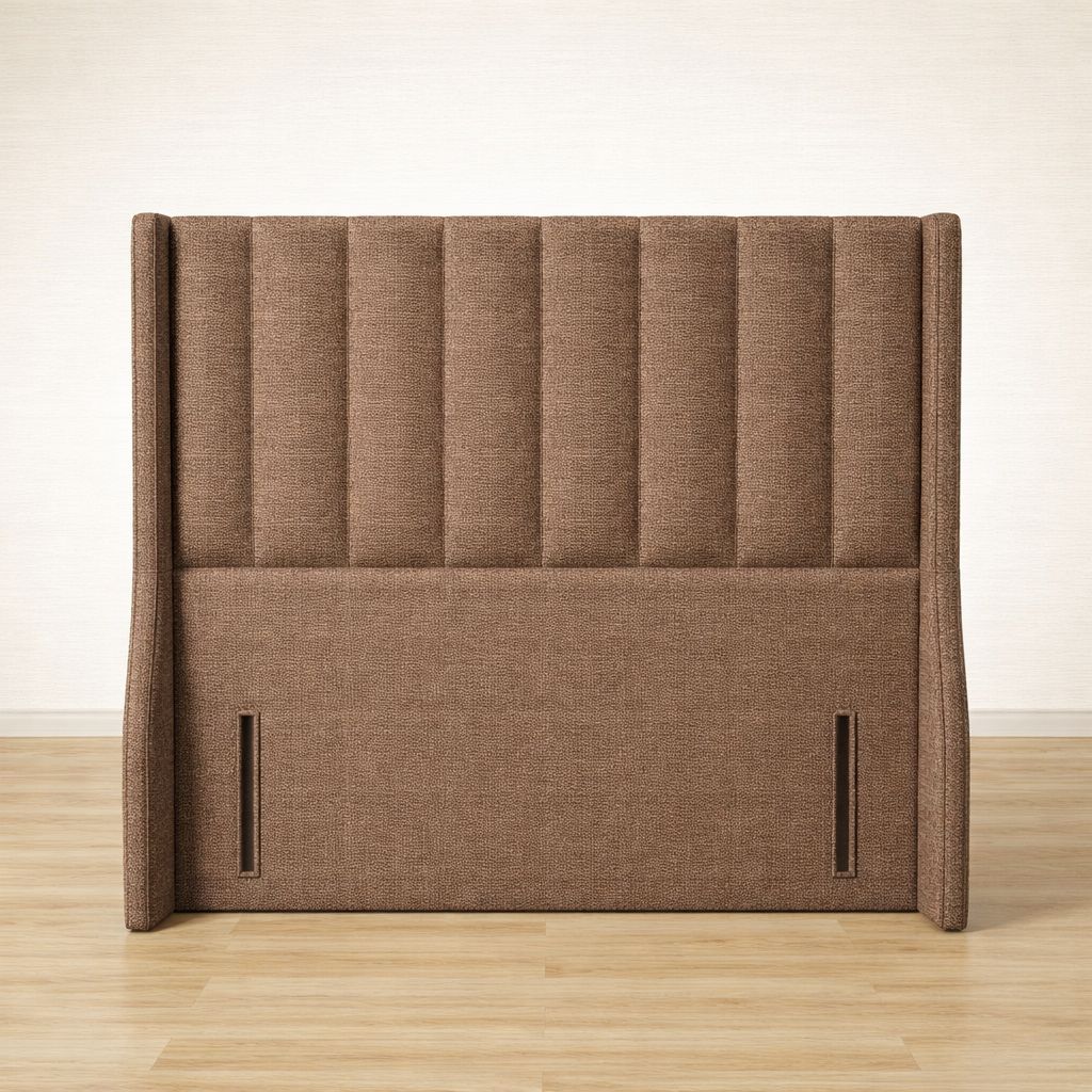 Panelled Winged Floor Standing Headboard