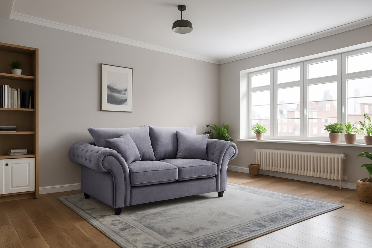 Cheshire 2 Seat Sofa (Available in Linen Stone or Linen Slate)