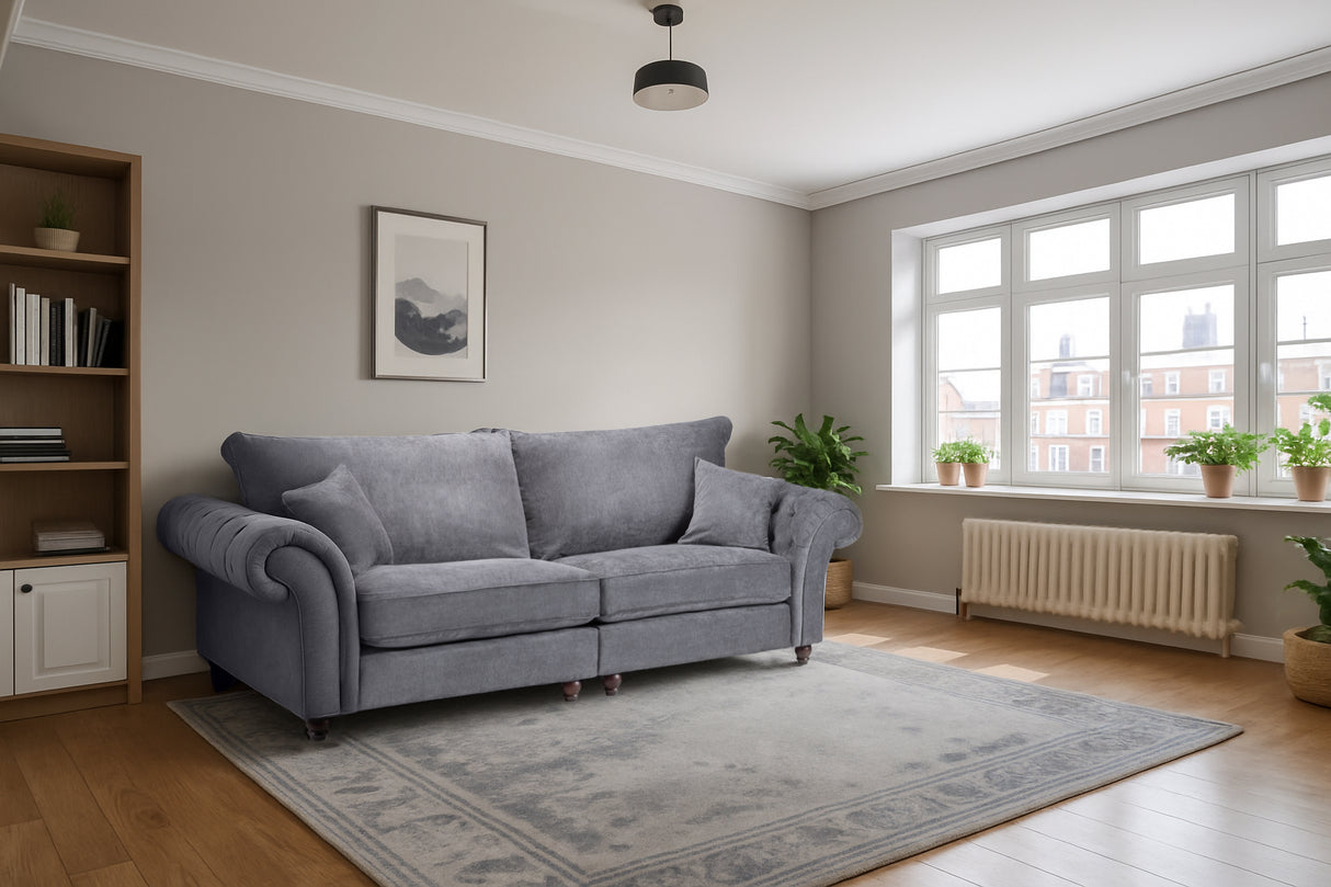 Cheshire 4 Seat Sofa (Available in Linen Stone or Linen Slate)