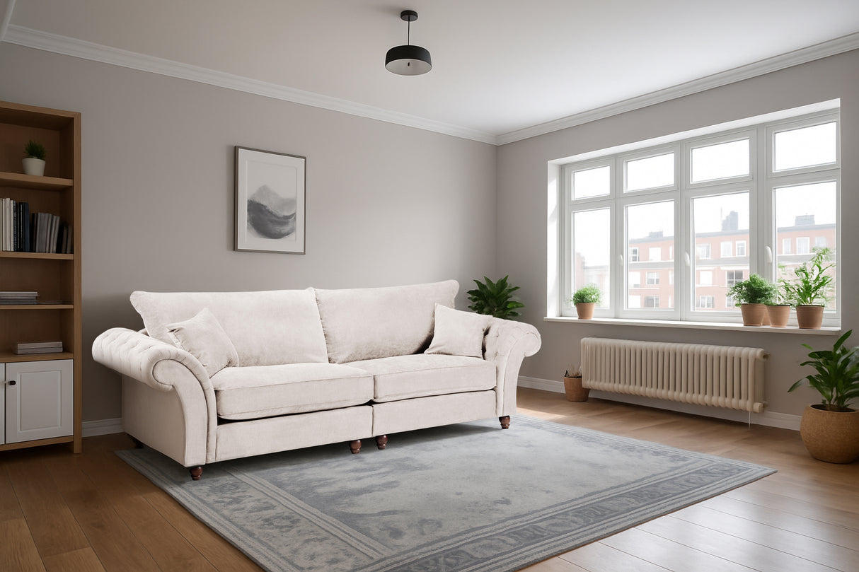 Cheshire 4 Seat Sofa (Available in Linen Stone or Linen Slate)