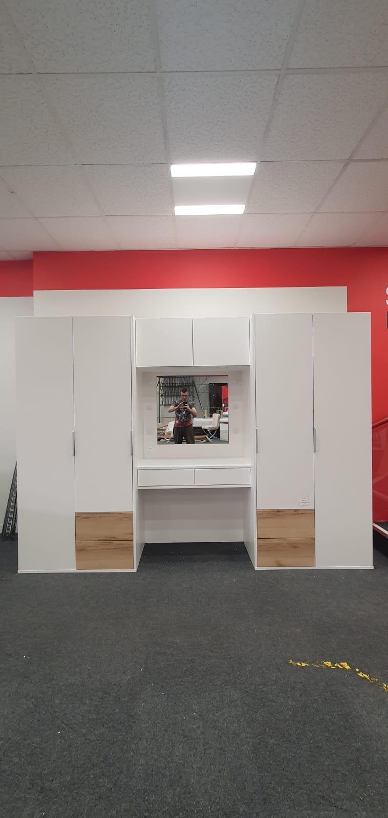 300cm Michigan Combo Wardrobe with Drawers & Dresser