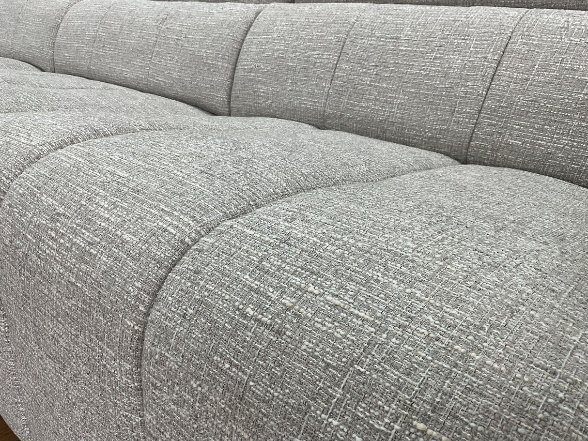 Tuscany Electric Recliner Corner Sofa (Available in Tweed Silver, Mocha or Charcoal)