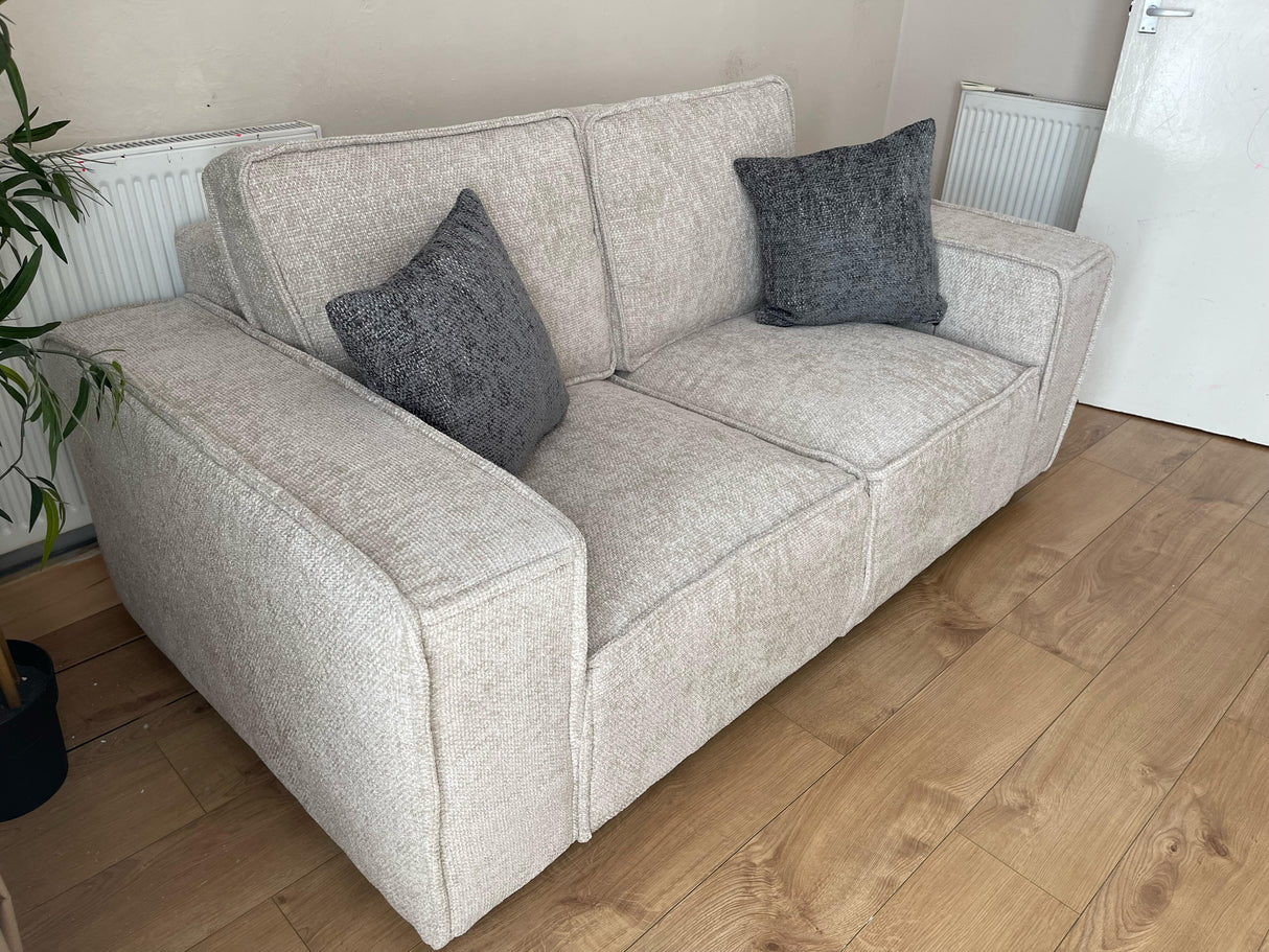 Victoria 3 Seat Sofa (Available in Enzo Beige or Grey)