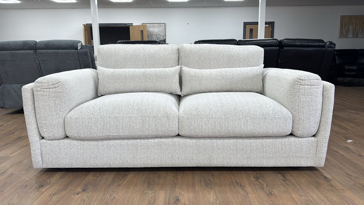 Puglia 3 Seat Sofa (Available in Tweed Beige or Grey)