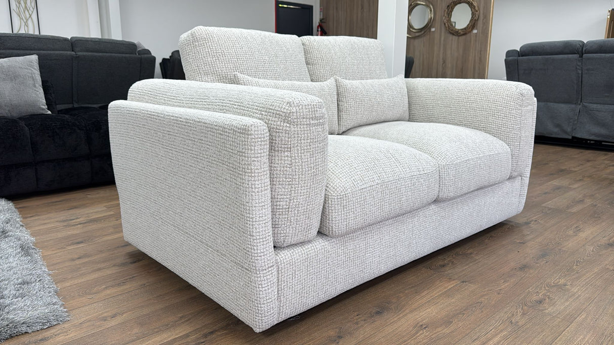 Puglia 2 Seat Sofa (Available in Tweed Beige or Grey)