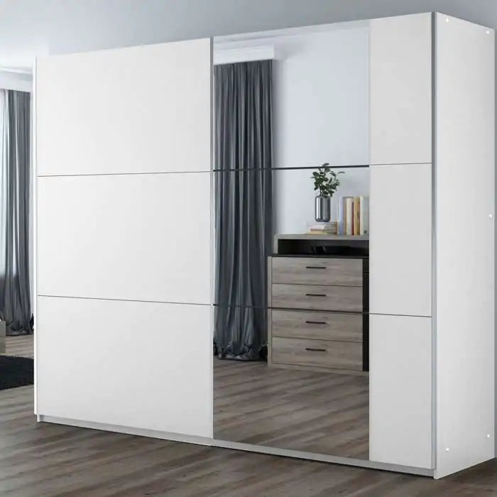 250cm Oregon Sliding Door Wardrobe (Available in Grey or White)