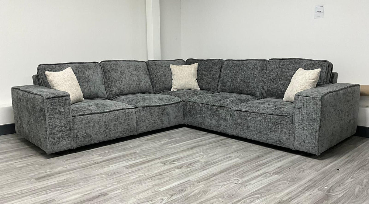 Victoria Corner Sofa (Available in Enzo Beige or Grey)