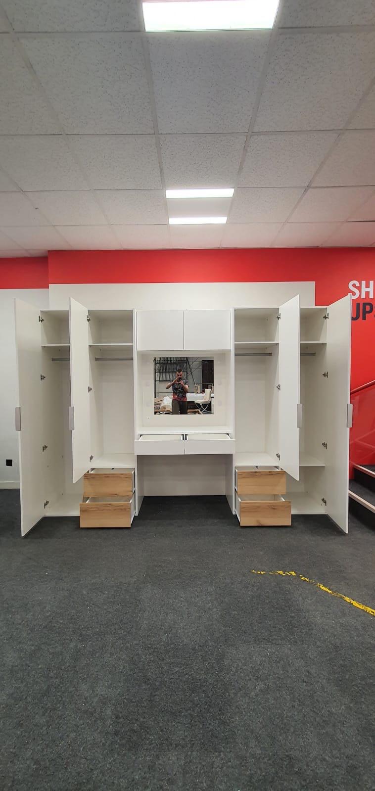 300cm Michigan Combo Wardrobe with Drawers & Dresser