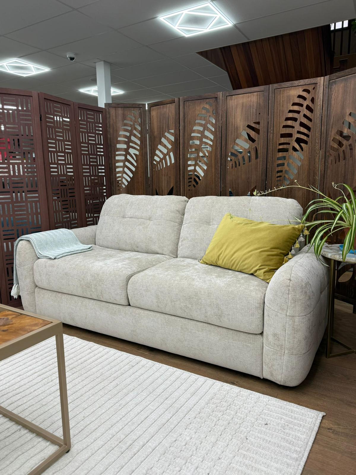 Zante 3 Seat Sofa Bed (Available in Beige or Grey)