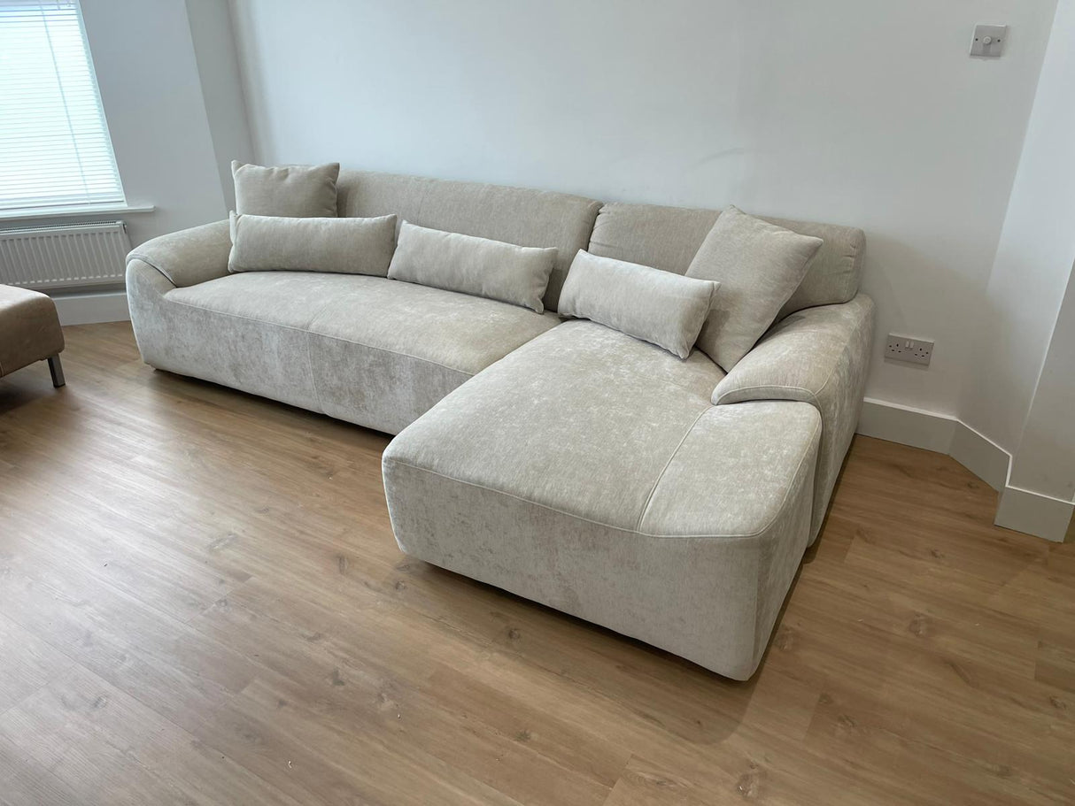 Madrid Corner Sofa (Available in Ivory or Charcoal)