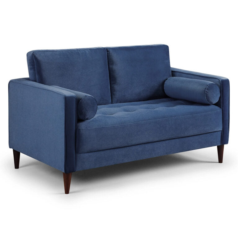 Brooklyn 2 Seat Sofa (available in Plush Velvet Silver, Green, Blue or Beige)