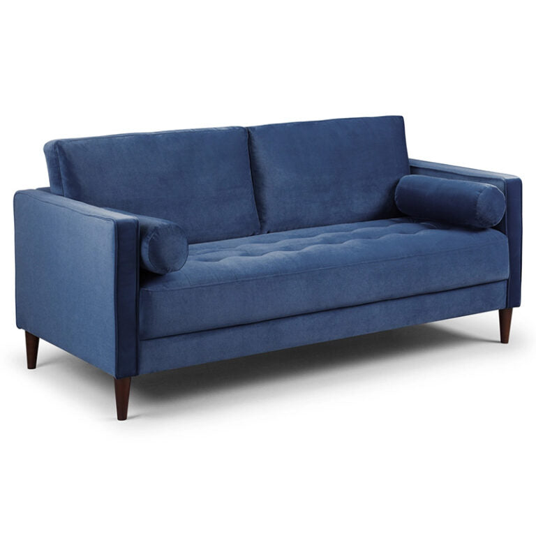 Brooklyn 3 Seat Sofa (available in Plush Velvet Silver, Green, Blue or Beige)