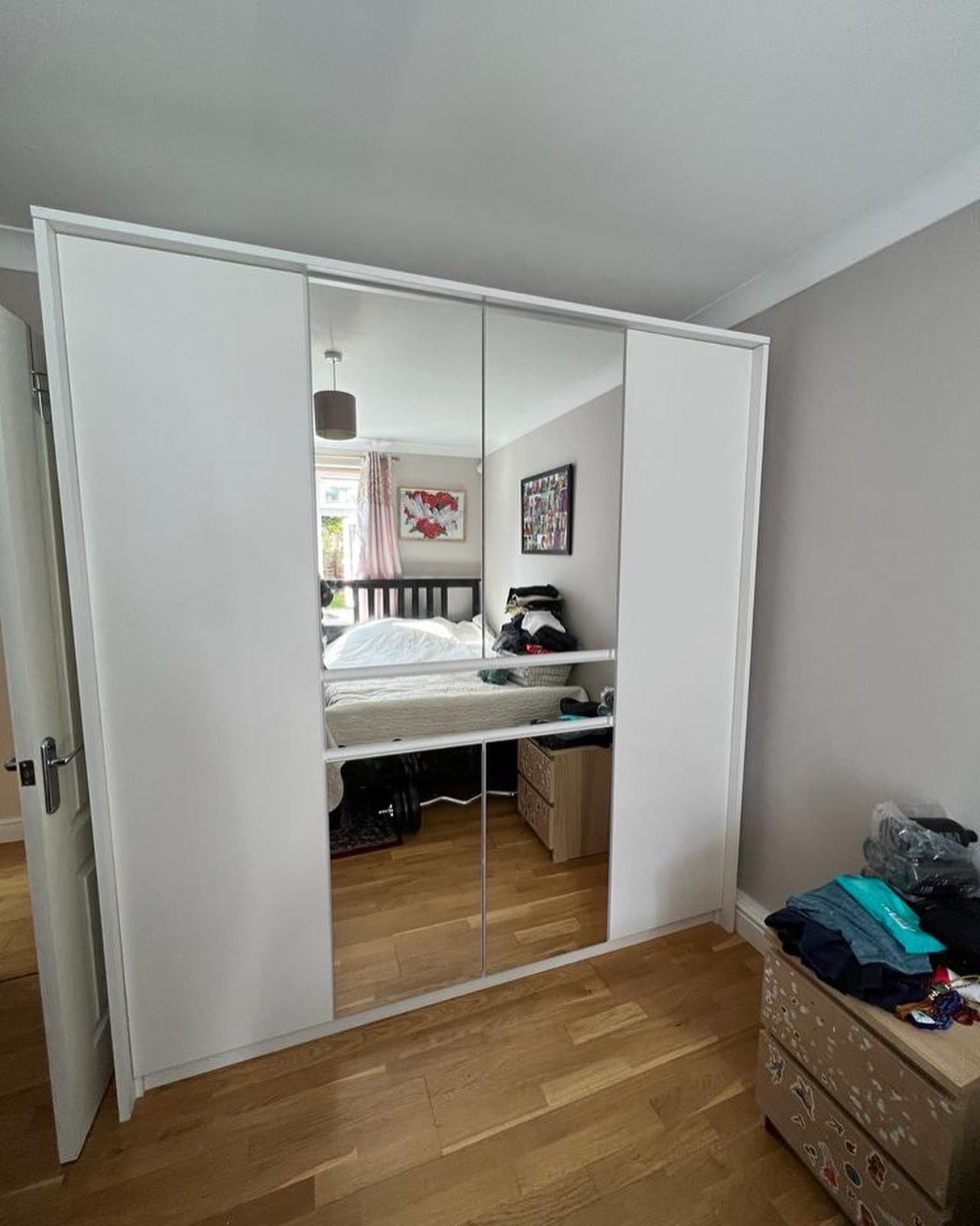 200cm Gemini Wardrobe (available in white, graphite or platinum)