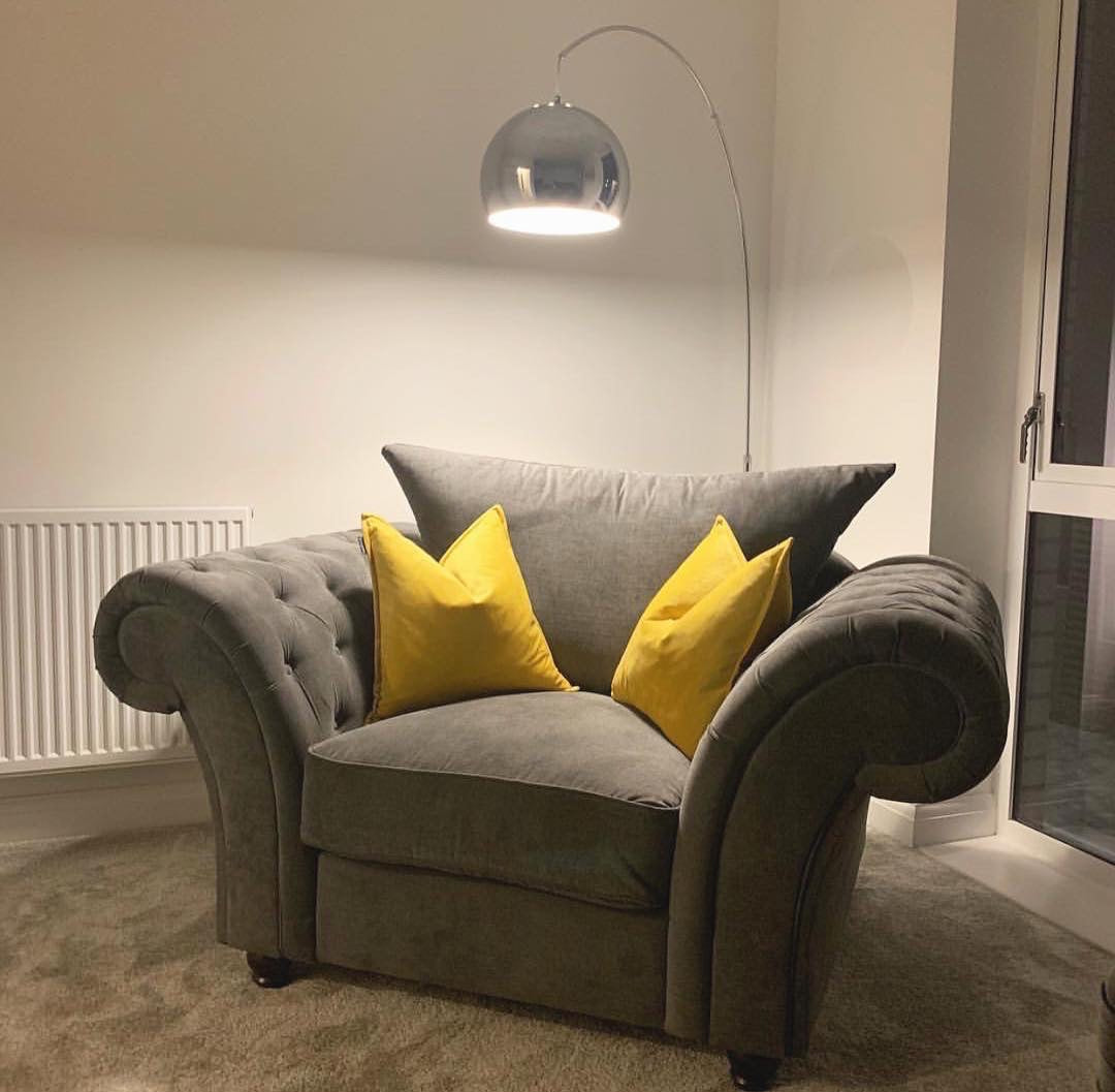 Cheshire Armchair Sofa (Available in Linen Stone or Linen Slate)