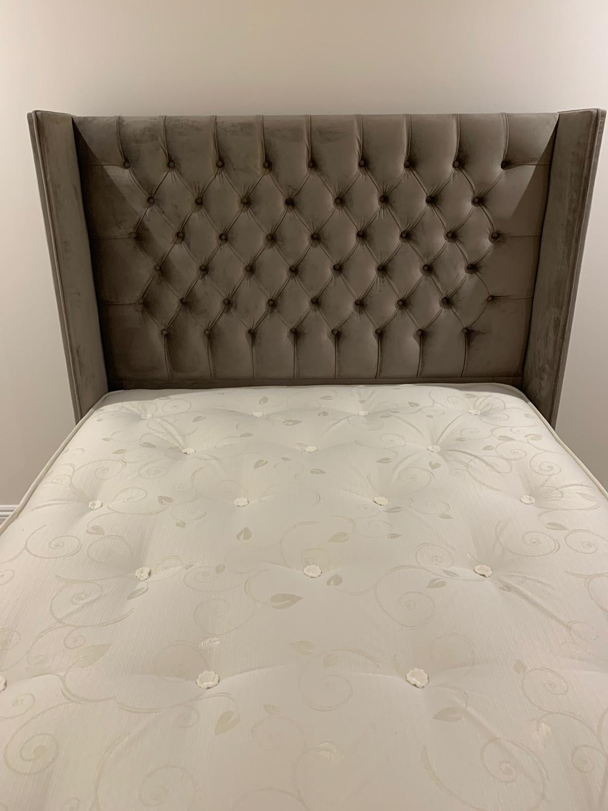Balmoral Floor Standing Headboard With Ottoman Storage Divan Base