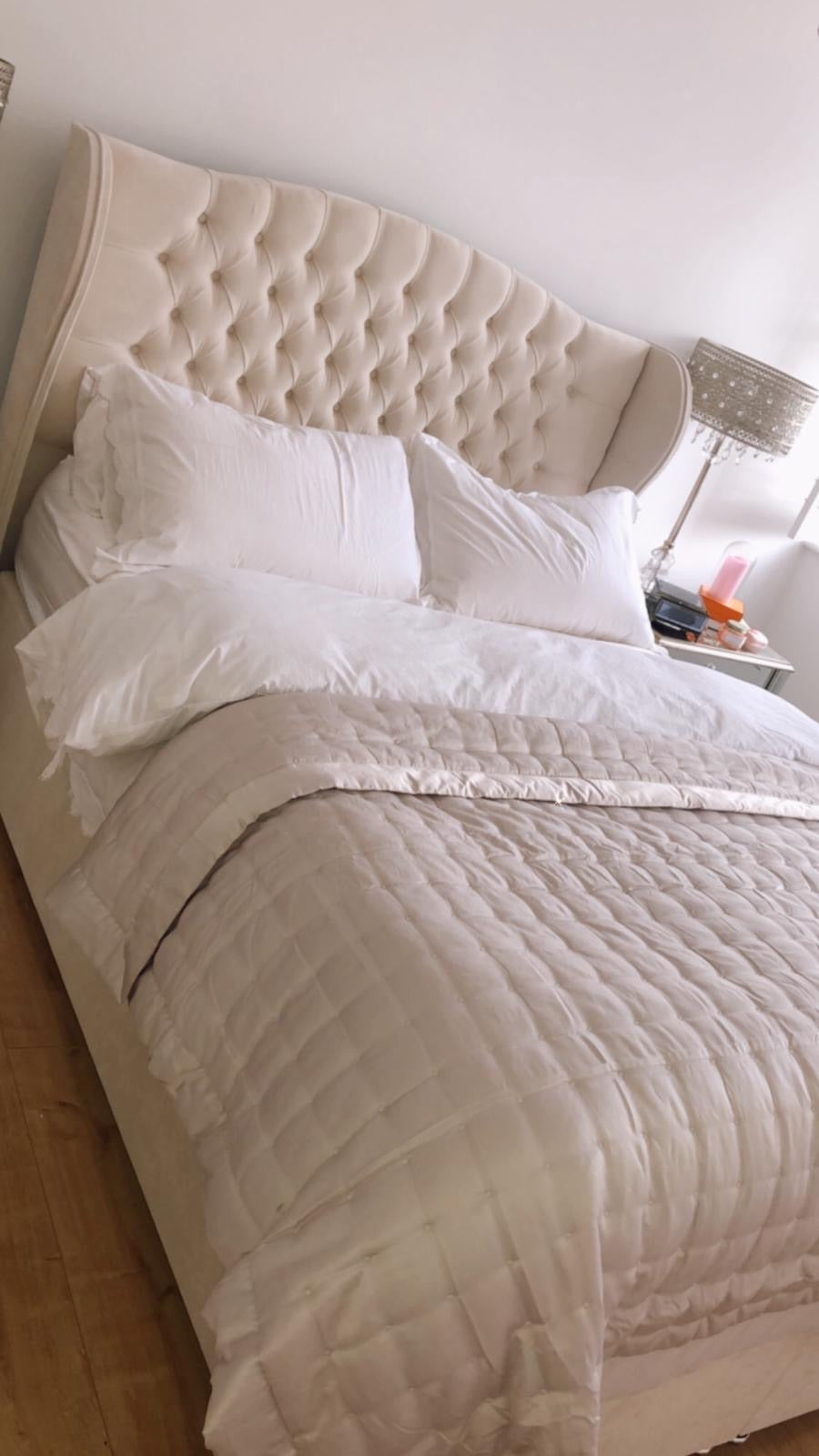 Knightsbridge Floor Standing Headboard With Ottoman Storage Divan Base