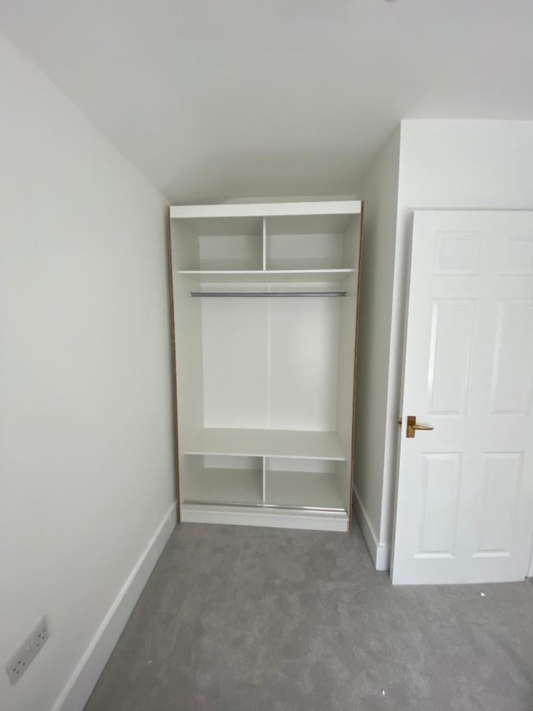 120cm Manhattan Sliding Door Wardrobe (available in white, grey or black)