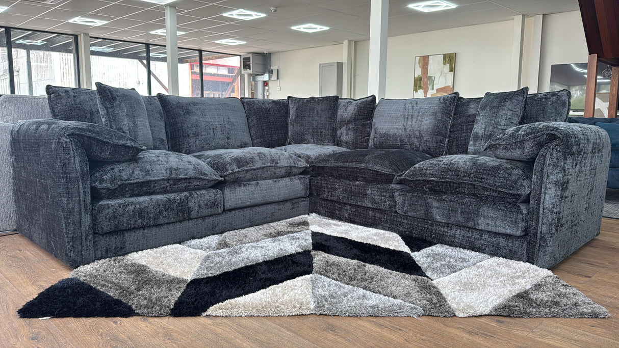 Samantha Corner Sofa (Available in Beige, Grey, Black or Green)