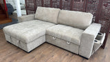 Benji Corner Storage Sofa Bed (Available in Grey or Beige)