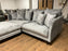 Wimbledon 4 seat sofa with footstool (Available in Velvet Silver)