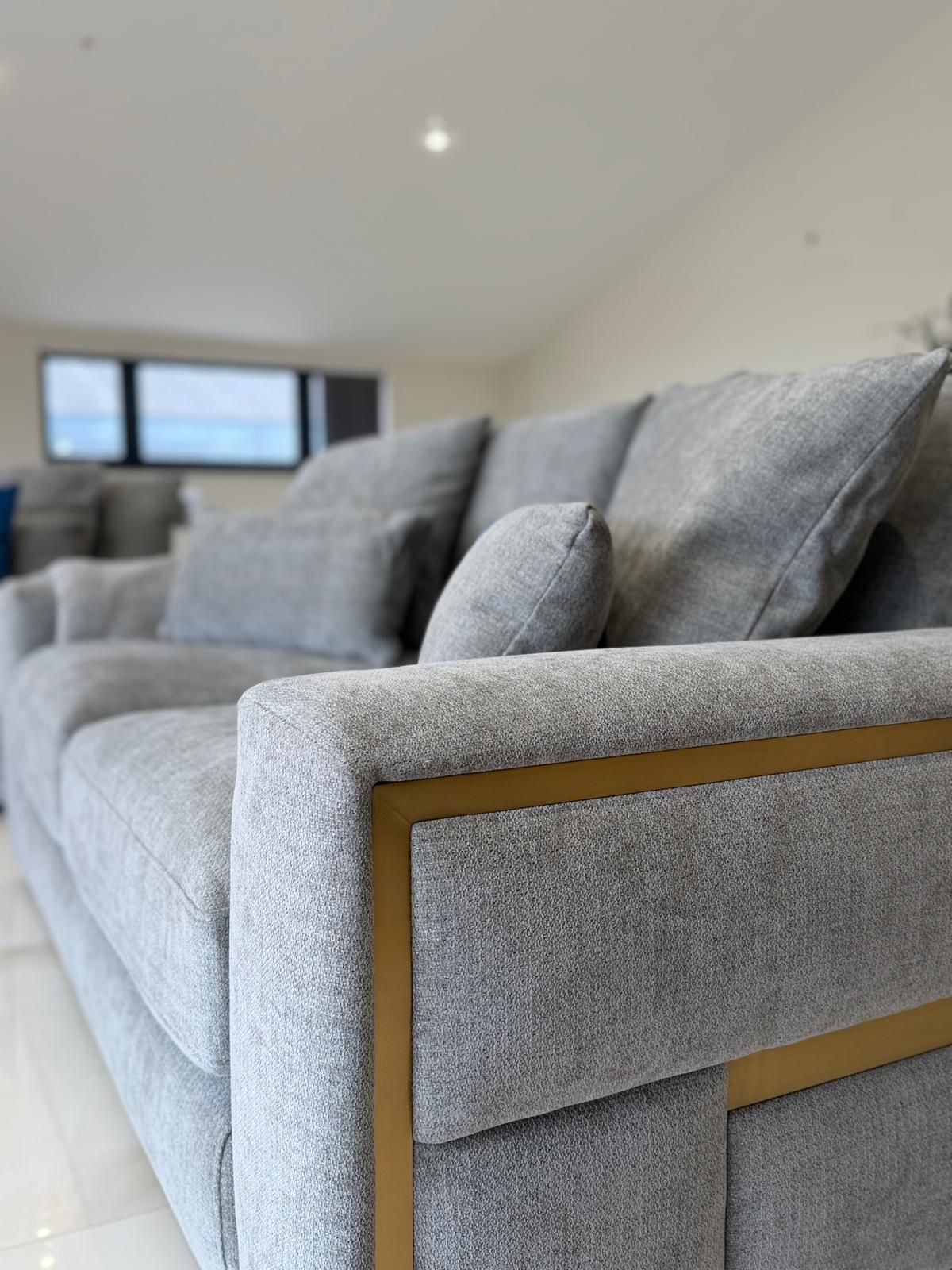 Pluto 2 Seat Sofa (Available in Beige or Grey)