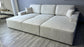 Lopez U-Shape/Cinema Sofa (Available in Modesto Ivory, Grey or Charcoal)