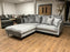 Wimbledon 4 seat sofa with footstool (Available in Velvet Silver)