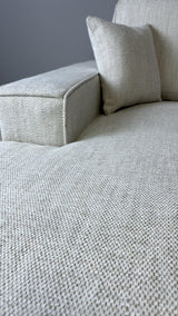 Lopez U-Shape/Cinema Sofa (Available in Modesto Ivory or Grey)