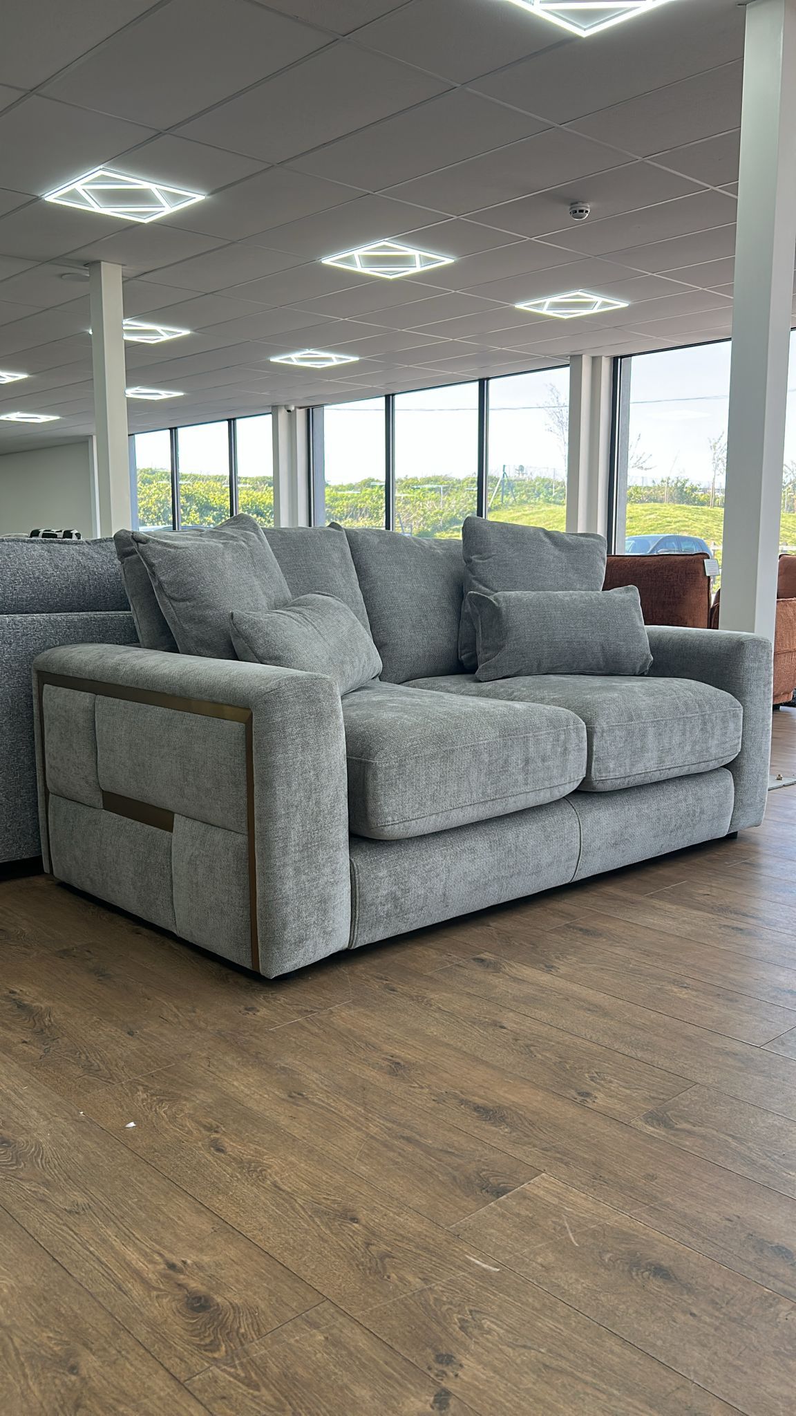Pluto 2 Seat Sofa (Available in Beige or Grey)