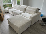 Lola 3 Seat Modular Sofa (Available in Chenille Ivory, Mocha or Grey)