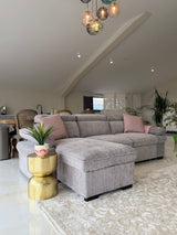 Hunter Corner Sofa Bed with Storage (Available in Grey, Blue, Beige or Green)