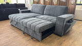 Benji Corner Storage Sofa Bed (Available in Grey or Beige)