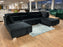 Belgravia U-Shape Sofa (Available in Plush Velvet Black, Cream, Grey or Silver)