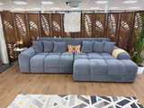 Dubai Chaise Corner (Available in Aston Linen Charcoal, Natural, Latte or Grey)