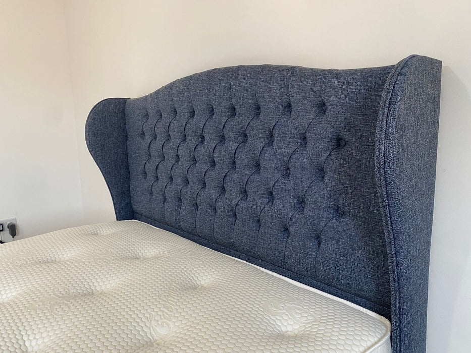 Knightsbridge Headboard with End lifting Ottoman Divan Base (different fabric choices available)
