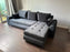 Burton Corner Storage Sofa Bed (available in Plush Velvet Blue, Green, Black, Silver, Mocha or Mustard).