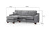 Meadow Chaise Sofa (Available in Beige or Grey Chenille)