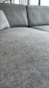 Lopez U-Shape/Cinema Sofa (Available in Modesto Ivory or Grey)