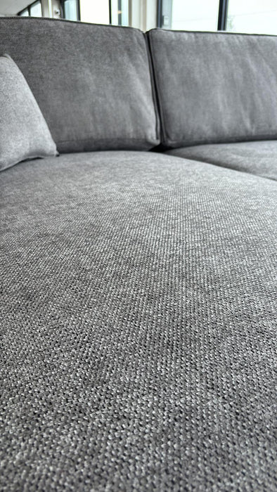 Lopez U-Shape/Cinema Sofa (Available in Modesto Ivory or Grey)