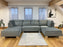 Belgravia U-Shape Sofa (Available in Plush Velvet Black, Cream, Grey or Silver)