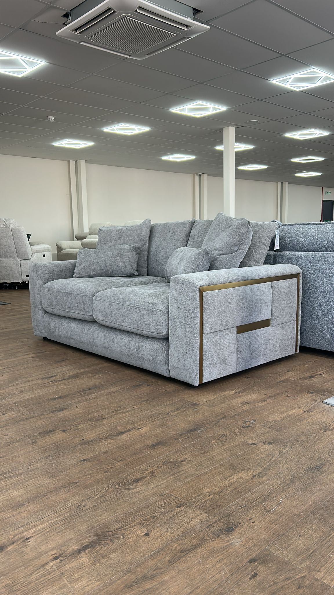 Pluto 2 Seat Sofa (Available in Beige or Grey)