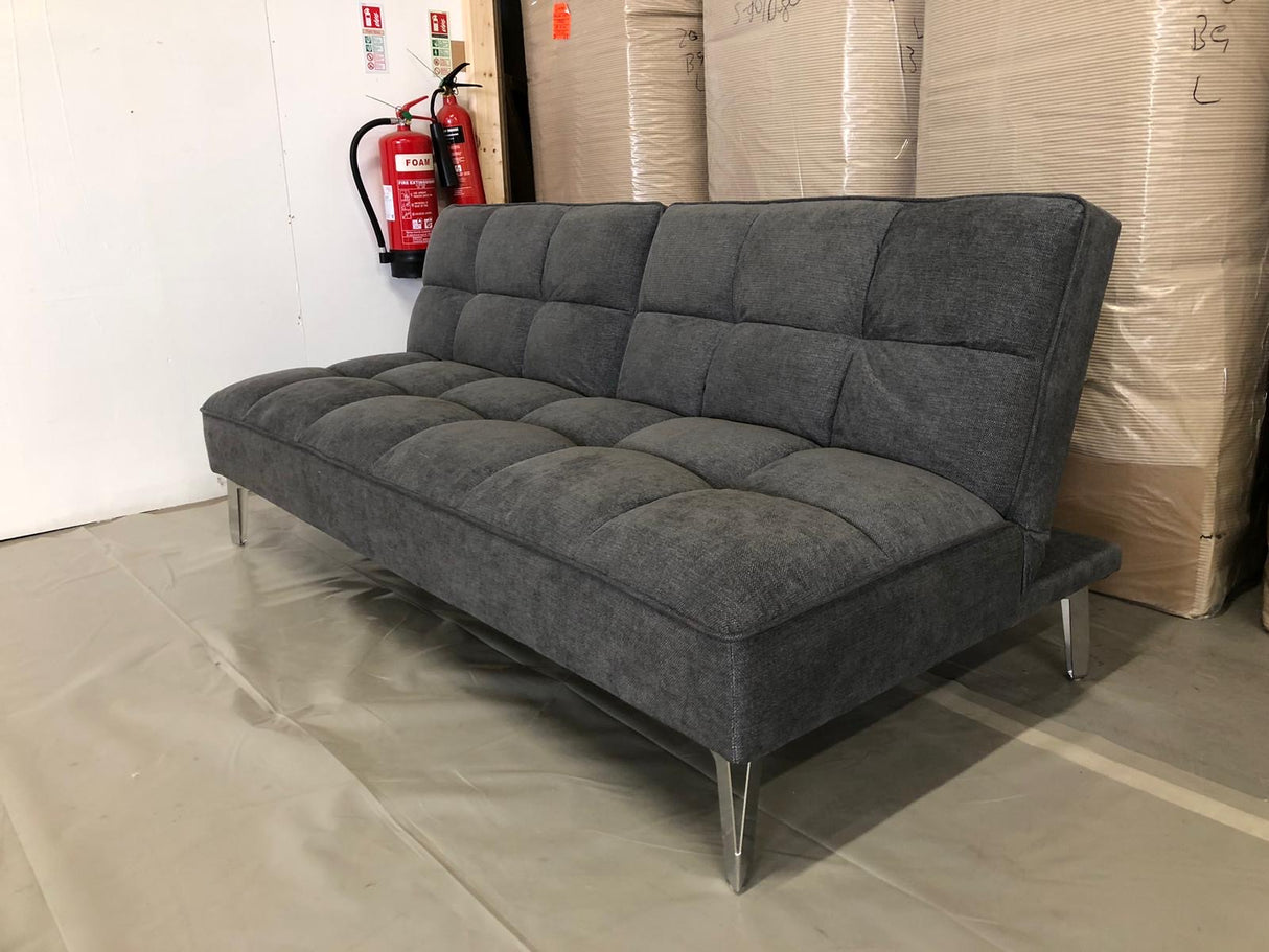 Brent Clic Clac Sofa Bed (Available in Chenille Dark Grey)