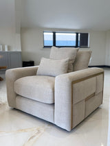 Pluto Armchair Sofa (Available in Beige or Grey)