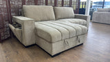 Benji Corner Storage Sofa Bed (Available in Grey or Beige)
