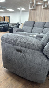 Gemma Electric Recliner Corner Sofa (Available in Beige or Grey)