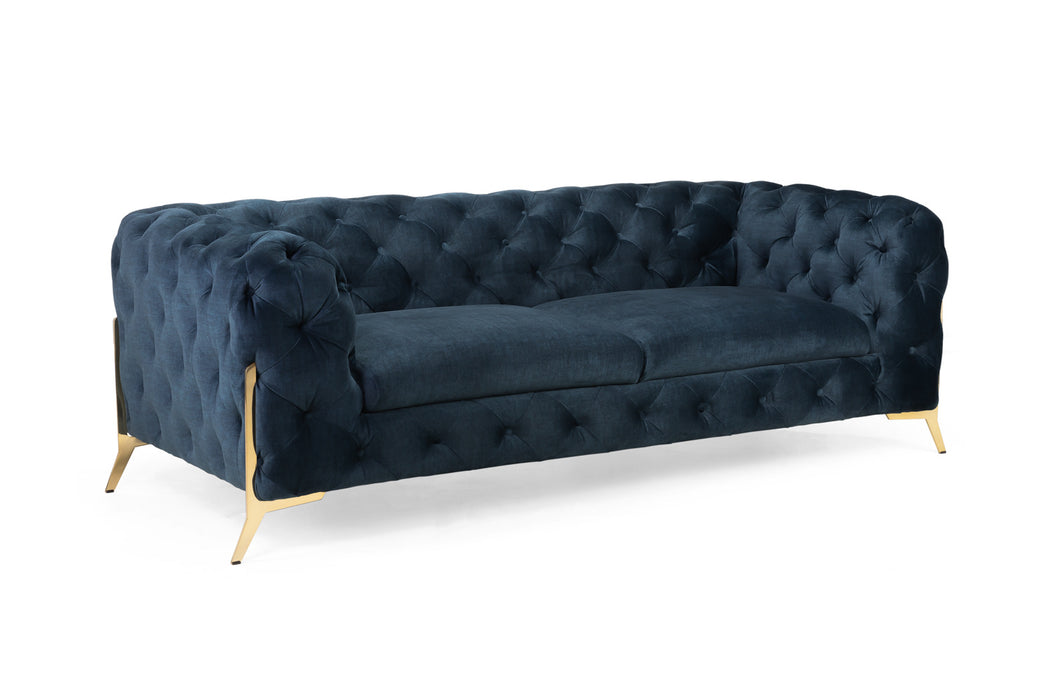 Richmond Sofa (Available in Plush Velvet Blue or Grey)