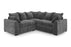 Winnie Double Corner Sofa (Available in soft chenille Teal, Navy, Stone or Dark Grey)